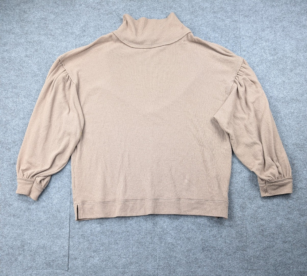 We The Free People Winnie Sweatshirt Womens Small Mock Neck Rodeo Western Boho